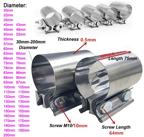 Exhaust joint band clamp - exhaust,