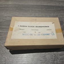 BOX OF 6 WESTCLOX GOOD MORNING  MAINSPRINGS 6 IN BOX NOS IN WRAPPER 