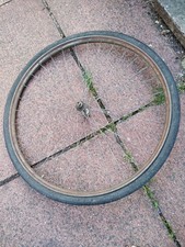 vintage Raleigh Industries westwood front wheel 26 x 1- 3/8'' Dunlop zigzag tyre