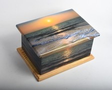 MDF Wood Casket Ashes Urn