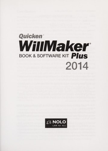 Quicken willmaker plus - quicken, 2014