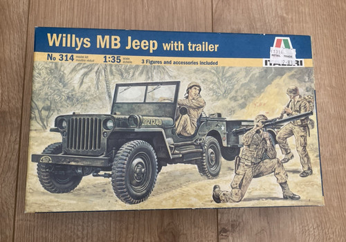Italeri model kit 314 - 314, willys