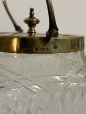 Antique Cut Glass Biscuit