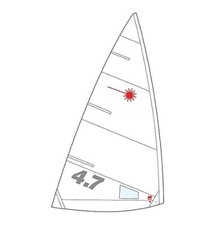 Laser 4.7 Training Sail With Batten Set