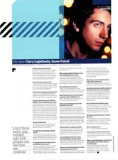 PTP57 MAGAZINE ARTICLE & PICTURE. GARY LIGHTBODY : SNOW PATROL