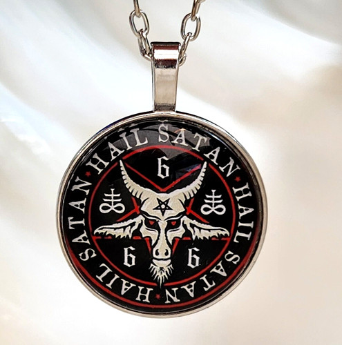 Hail satan pendant - satan,