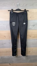 West Ham United Pro Training Tracksuit Pants Youth Size Medium Black Leg Zips