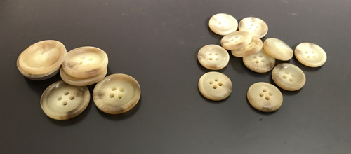 Faux horn buttons 30l 23l - faux, suit