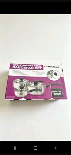 6pc stainless steel saucepan - 6pc,