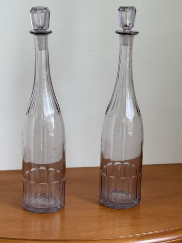 Pair antique wine - wine, decanters