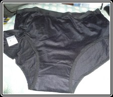LADIES 100% COTTON BLACK BRIEFS 16/18 - 8  PAIRS BRAND NEW
