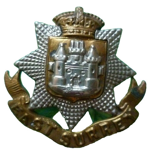 East surrey regiment cap badge - cap,