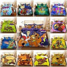 3D Scooby Doo Quilt Duvet cover Set Bedding Pillowcase Single Double Gift UK
