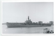 HMS BULWARK Centaur class Aircraft Carrier Royal Navy PC-size RP Card