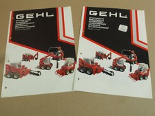 2 brochures Gehl skid steer