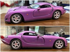 Lovely Hot Wheels TVR Speed 12 1:18 Scale Purple Diecast Model Car Unboxed SU772