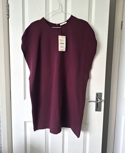 Zara purple shift dress round - zara,