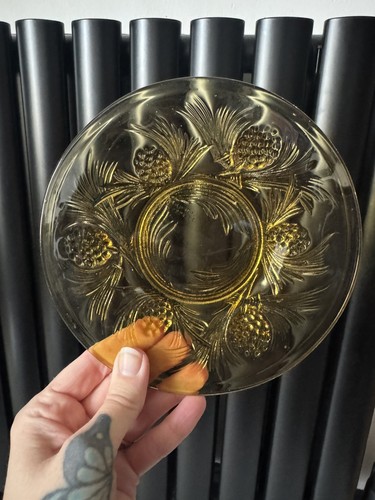 1930s jobling amber glass - jobling,
