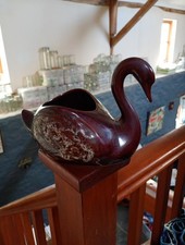 Kernewek Pottery Cornwall Swan