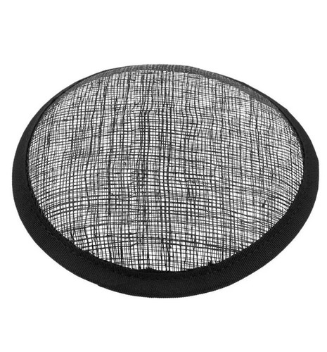 10cm round sinamay fascinator - round,