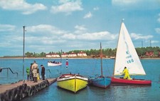 Standard size printed postcard Ferry Felixstowe