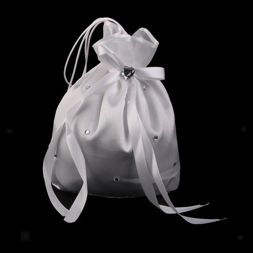 Satin lace bag bridesmaid - satin,