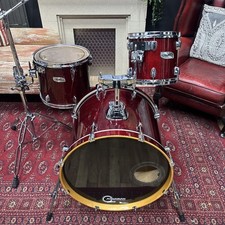 Mapex M Series Birch  Shell Pack 10/14/22 + Holders Cherry Red Lacquer 