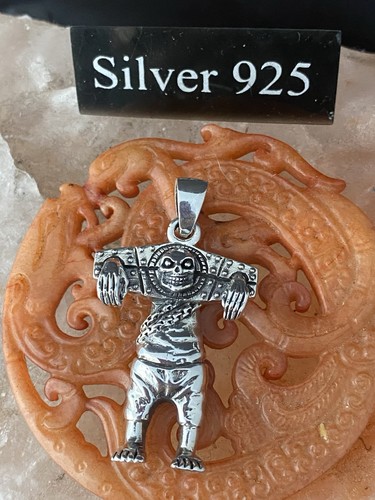 Solid silver large clown - silver,