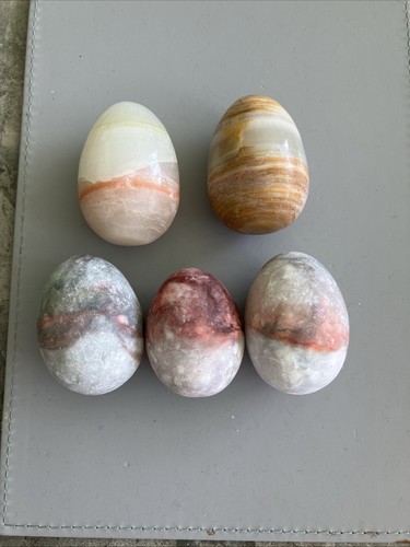 Stone marble decorative eggs - stone,