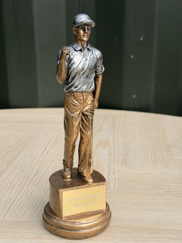 Bronze effect golfer trophy - bronze,
