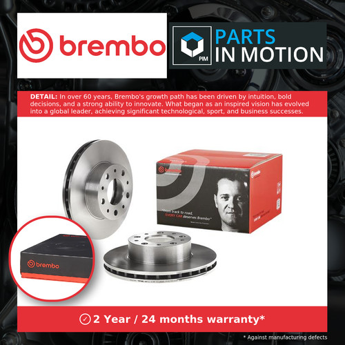 Brake discs pair vented - 2x,