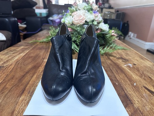 Clarks black leather boots - clarks,