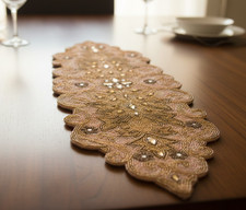 Beads Table Runner Gold And