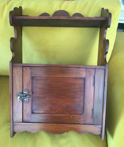 Edwardian wall shelf and - ,