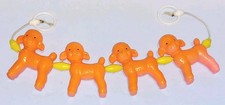 Vintage Pram Toy Rattle For Coach Built Pram Hanging Lambs Plastic RefB 