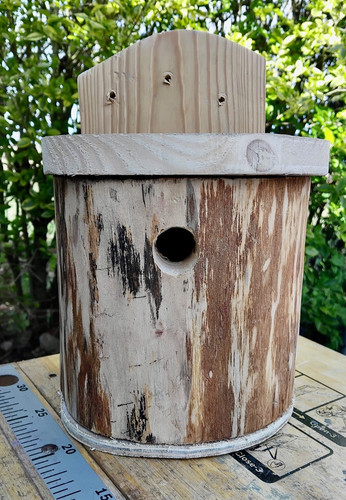 Nest box carved - -,
