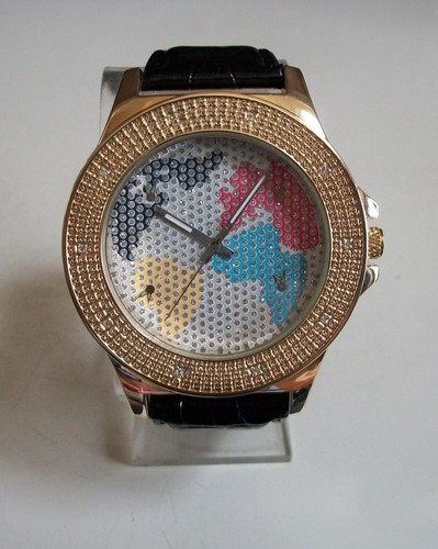 Men world map casual gold - men's,