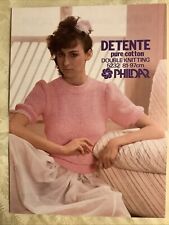Phildar Detente knitting pattern 5232. Cotton sweater 81-97cm Original