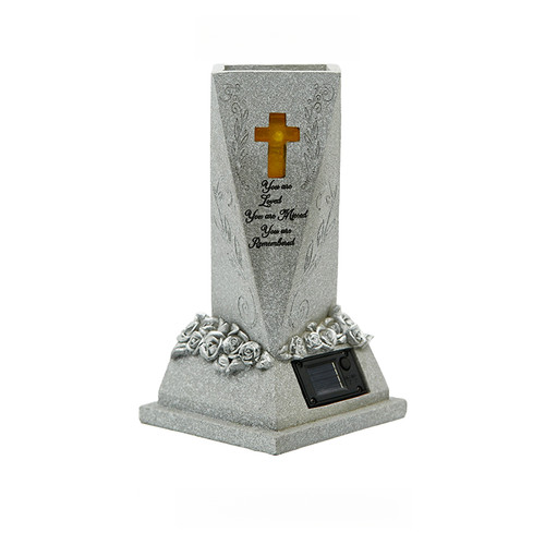 Solar memorial vase with - solar,