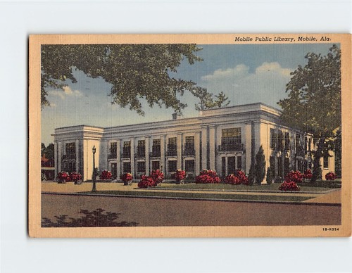 Postcard mobile public library - postcard,