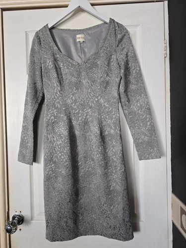 Reiss silver lace textured