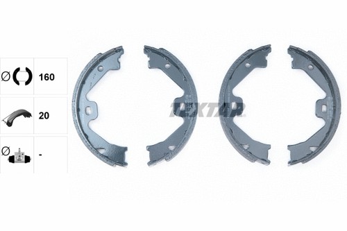 Rear brake shoe set - brake,