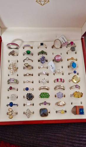 925 sterling silver gems - gems, rings