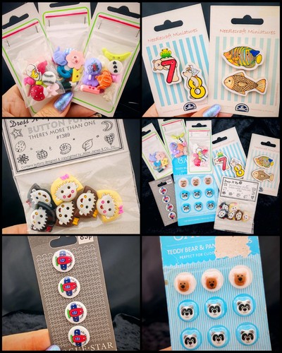 Vintage buttons kids - vintage, charecter