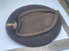 Original British Army Royal Army Signal Corps Beret & Badge - Size 57