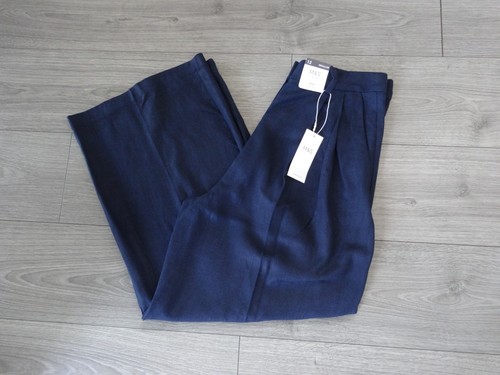 Marks spencer navy linen - marks, &