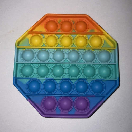 Rainbow octagon pop - rainbow,
