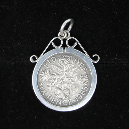 Vintage solid silver 1963 six - solid,