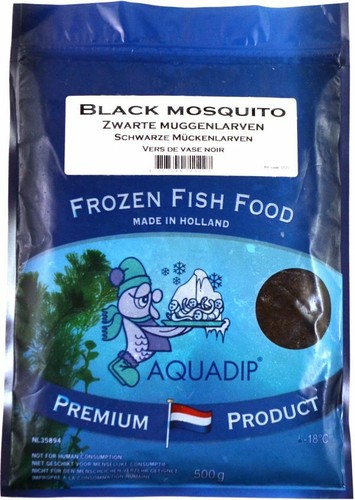 Frozen black mosquito larvae - frozen,