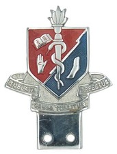 Vintage Smae Institute Car Badge with Motto ‘Sublata Causa Tollitur Effectus’